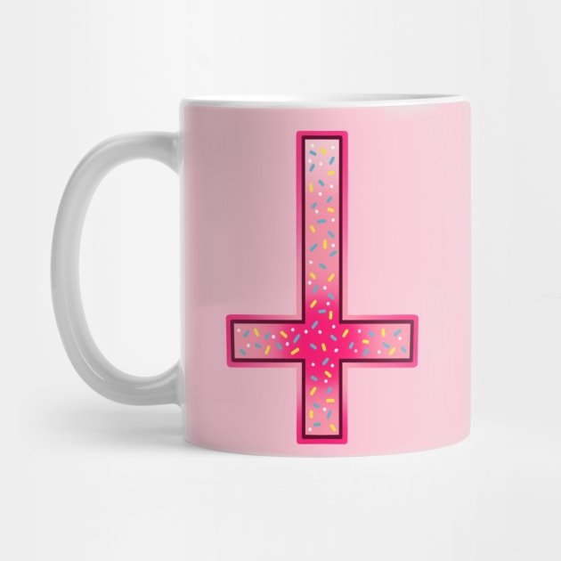 cute pink inverted cross by weilertsen